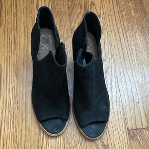 Vince Camuto Black Suede Booties Size 8.5